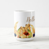 Mug Bonjour automne | Typographie | Automne Floral & F (Centre)