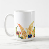 Mug Bonjour automne | Typographie | Automne Floral & F (Gauche)