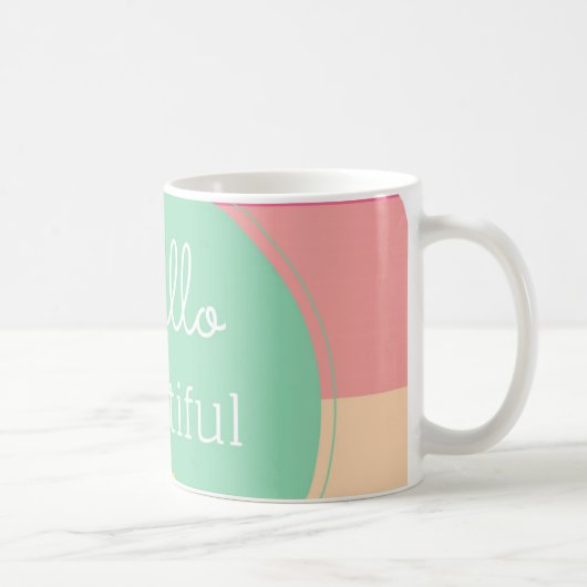 Mug Bonjour beau (Droite)