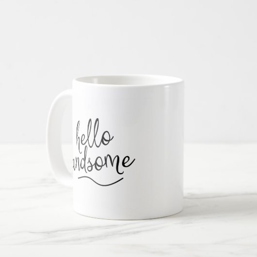 Mug Bonjour Beau Gars (Devant gauche)