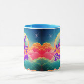 Mug Bonjour Beau Nuages Pastel (Centre)