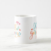 Mug Bonjour belle multicolore (Centre)
