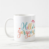 Mug Bonjour belle multicolore (Gauche)