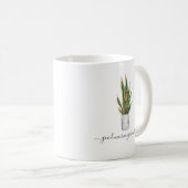 Mug Bonjour Belle | Plante en pot mignonne (Devant droit)