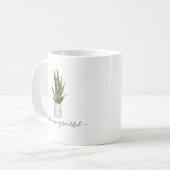 Mug Bonjour Belle | Plante en pot mignonne (Devant gauche)