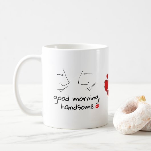 Mug Bonjour belle Saint Valentin (Avec donut)