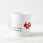 Mug Bonjour belle Saint Valentin (Devant gauche)