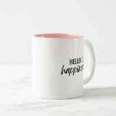 Mug Bonjour Bonheur Soleil (Devant droit)