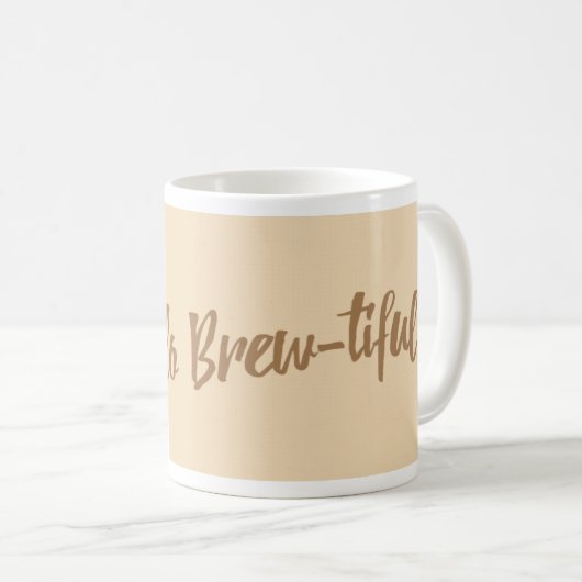 Mug Bonjour Brew-tiful ! (Devant droit)