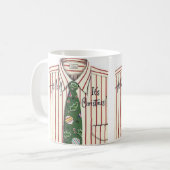 Mug Bonjour C'est Noël Chemise et Cravate (Devant gauche)