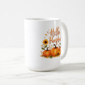 Mug Bonjour citrouille (Devant droit)