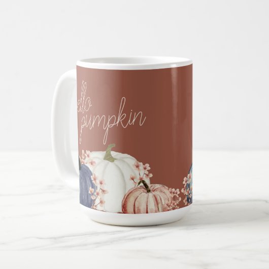 Mug Bonjour Citrouille (Devant gauche)