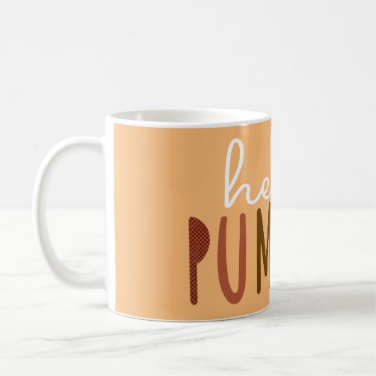 Mug Bonjour Citrouille (Gauche)