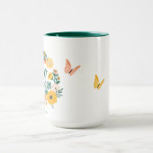 Mug Bonjour Citrouille Automne Fleur sauvage Butterfly (Centre)
