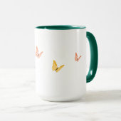 Mug Bonjour Citrouille Automne Fleur sauvage Butterfly (Devant droit)