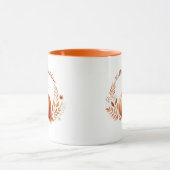 Mug Bonjour Citrouille Automne Texte Customisé (Centre)