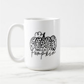 Mug Bonjour Citrouille Tendance (Gauche)
