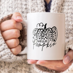 Mug Bonjour Citrouille Tendance