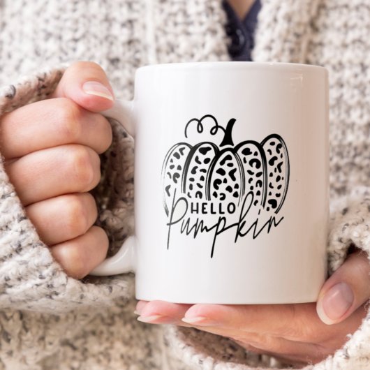 Mug Bonjour Citrouille Tendance