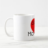Mug Bonjour coeur rouge (Gauche)