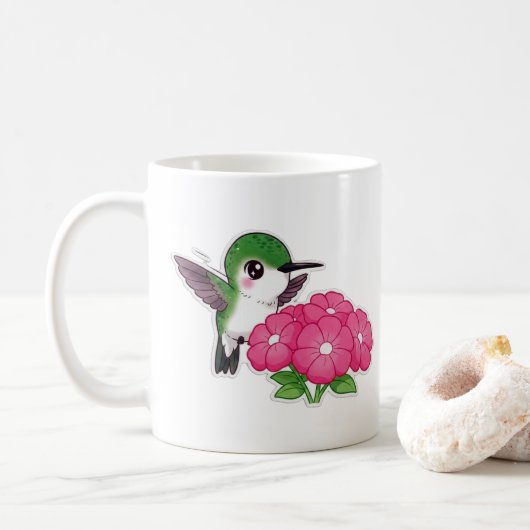 Mug Bonjour colibri (Avec donut)