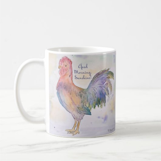 Mug Bonjour Coq de Soleil (Gauche)