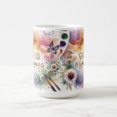 Mug bonjour couleur eau art classique Mug. (Centre)