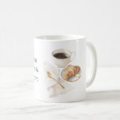 Mug Bonjour Croissant & Café (Devant droit)