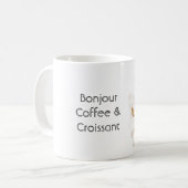 Mug Bonjour Croissant & Café (Devant gauche)