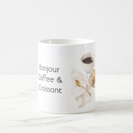 Mug Bonjour Croissant & Café (Centre)