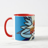 Mug BONJOUR D'ANNIVERSAIRE amusant Retro Comic Book (Gauche)