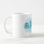 Mug Bonjour dans le Hawaïen - Aloha avec le motif à (Gauche)