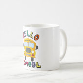 Mug Bonjour école (Devant droit)
