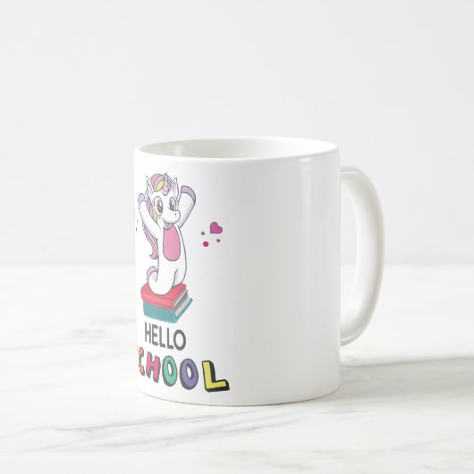 Mug Bonjour école (Devant droit)