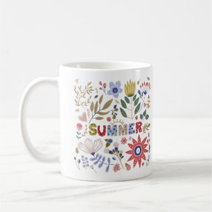 Mug Bonjour École, Bonjour Été Et Fleurs