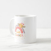 Mug Bonjour école, Bonjour vacances d'été (Devant gauche)