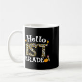 Mug Bonjour Empreinte de léopard de première année 1èr (Gauche)