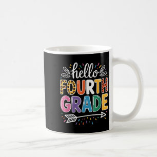 Mug Bonjour Équipe de 4e année Retour à l'école T