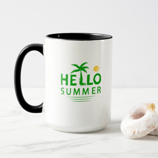 Mug Bonjour été (Avec donut)