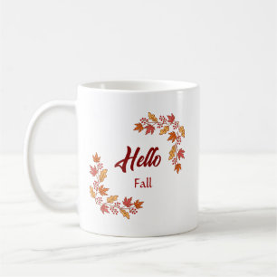 Mug Bonjour feuilles d'automne – Accent saisonnier cos