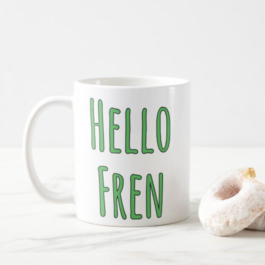 Mug Bonjour Fren (Avec donut)
