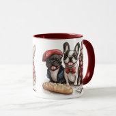 Mug Bonjour French Bulldogs (Devant droit)