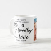 Mug Bonjour Goodbye Pet Loss Keepsaké Pet Memorial Pho (Devant gauche)