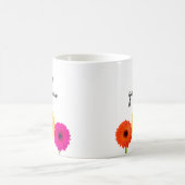 Mug Bonjour Gorgeous Gerbera Daisies Girly Chic Floral (Centre)