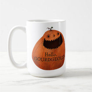 Mug Bonjour Gourdgous ! Happy Halloween Citrouille Fal