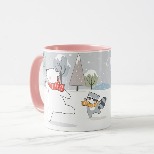 Mug Bonjour hiver (Devant gauche)
