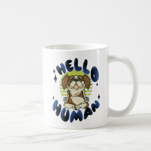 Mug Bonjour humain Chien de yoga méditant