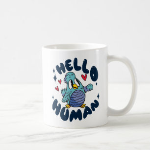 Mug Bonjour humain oiseau mignon