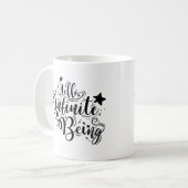 Mug Bonjour infinie Être des étoiles funky (Devant gauche)