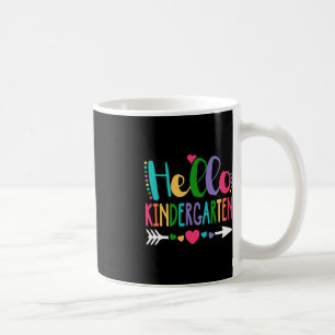 Mug Bonjour jardin d'enfants Leopard Tie Dye Crayon Te